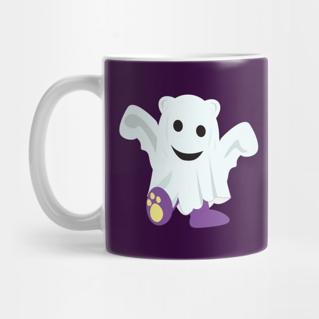 Mr.purple bear is blanket ghost,halloween bear,ghost bear by Figaro-17